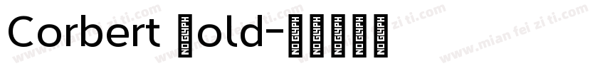 Corbert Bold字体转换
